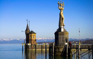 Hafen in Konstanz, Bodensee, Deutschland